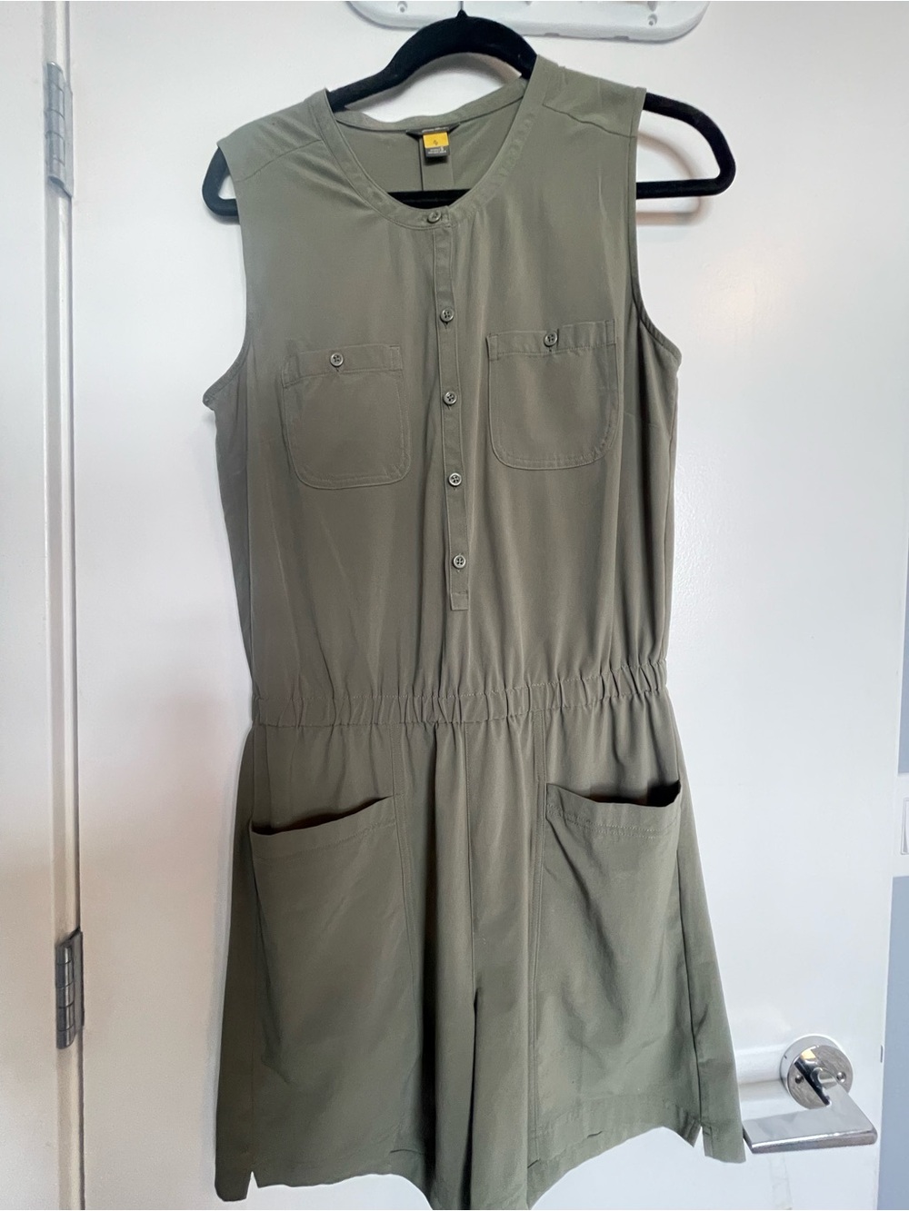 Sleeveless Olive Green Romper